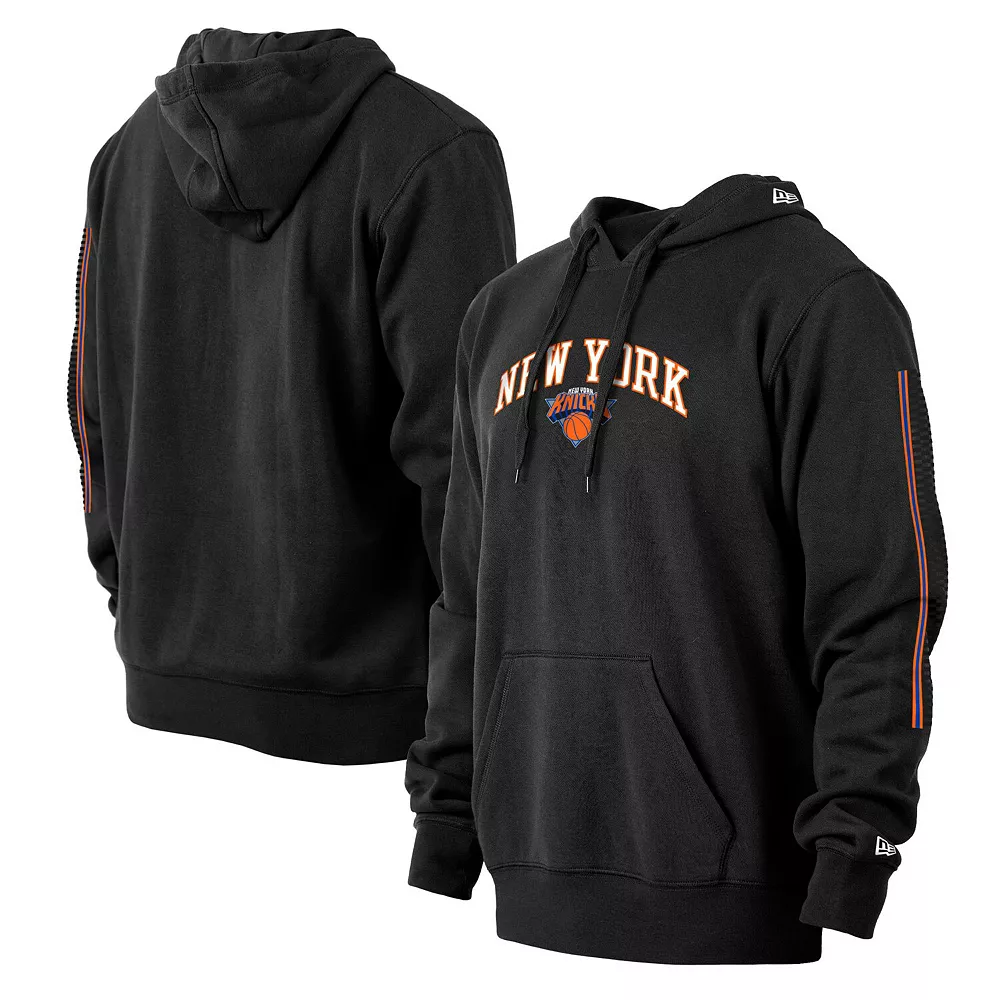 Men's New Era Black New York Knicks 2021/22 City Edition Pullover Hoodie 2 Men's New Era Black New York Knicks 2021/22 City Edition Pullover Hoodie - Image 2