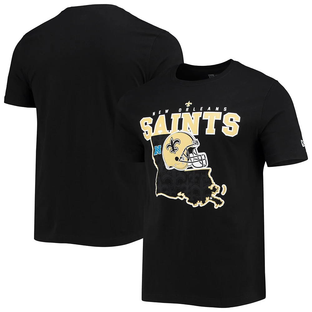 Men's New Era Black New Orleans Saints Local Pack T-Shirt 2 Men's New Era Black New Orleans Saints Local Pack T-Shirt - Image 2