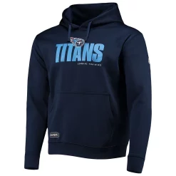 Men's New Era Navy Tennessee Titans Combine Authentic Hard Hash Pullover Hoodie -New Era Shop 5413874 ALT2