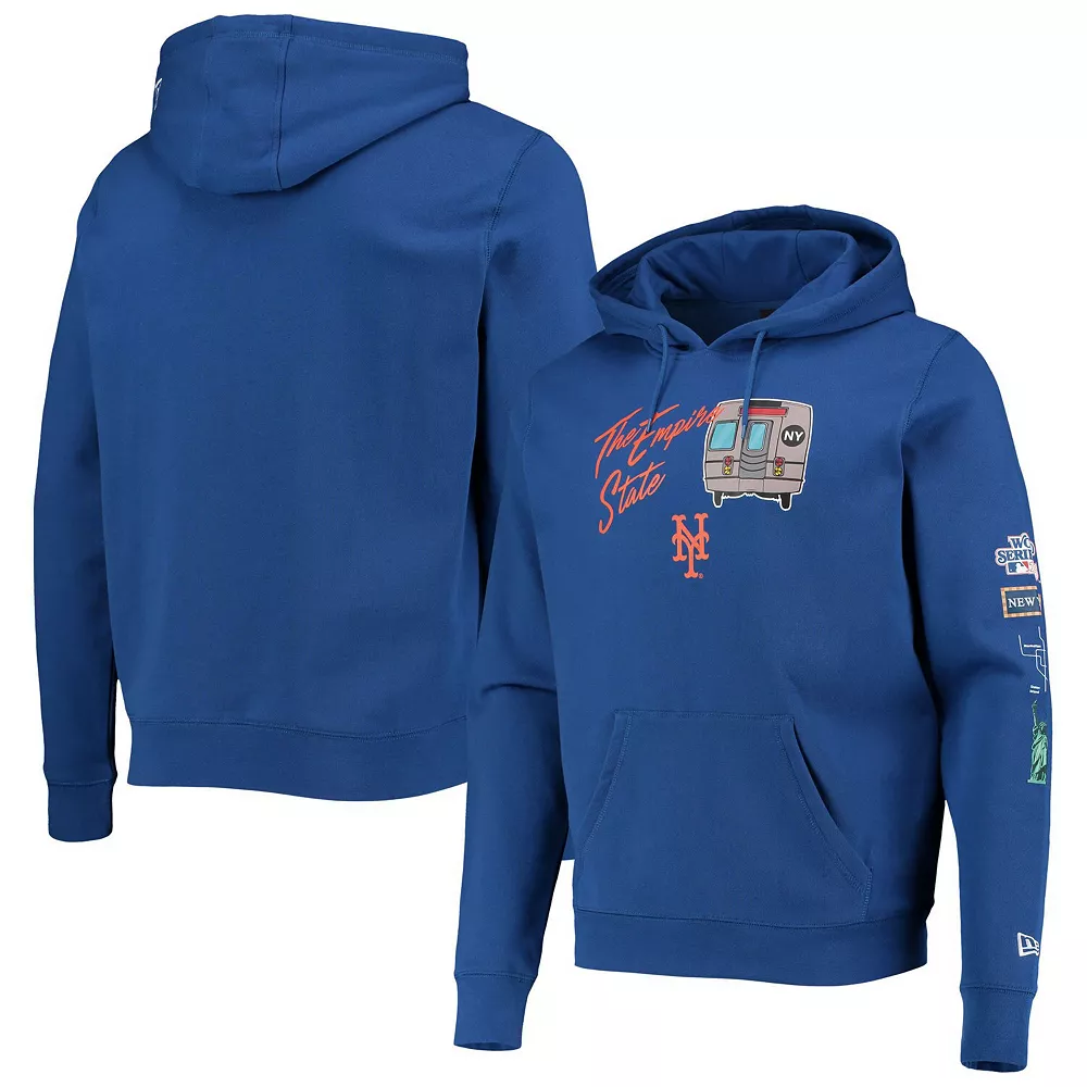 Men's New Era Royal New York Mets City Transit Pullover Hoodie 1 Men's New Era Royal New York Mets City Transit Pullover Hoodie