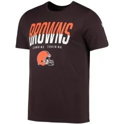 Men's New Era Brown Cleveland Browns Combine Authentic Big Stage T-Shirt -New Era Shop 5419409 ALT2