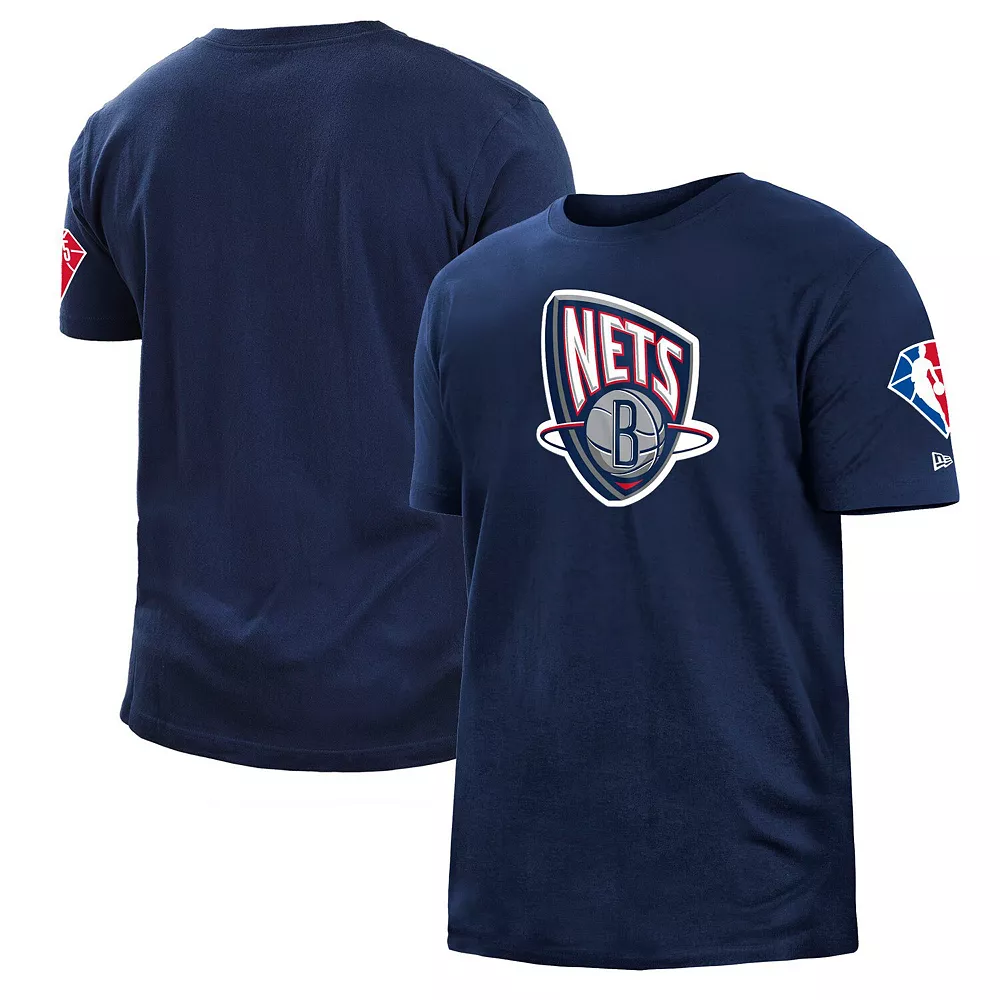Men's New Era Navy Brooklyn Nets 2021/22 City Edition Brushed Jersey T-Shirt 1 Men's New Era Navy Brooklyn Nets 2021/22 City Edition Brushed Jersey T-Shirt