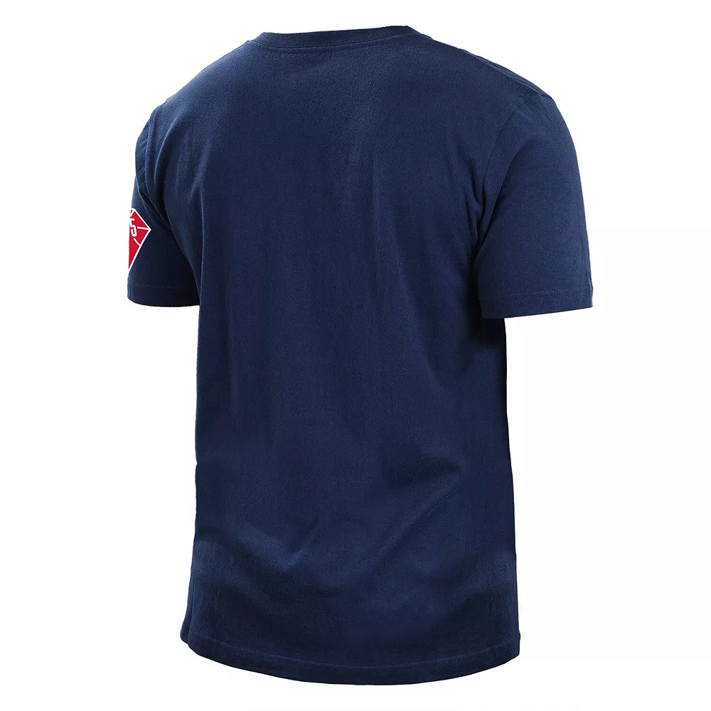 Men's New Era Navy Brooklyn Nets 2021/22 City Edition Brushed Jersey T-Shirt 4 Men's New Era Navy Brooklyn Nets 2021/22 City Edition Brushed Jersey T-Shirt - Image 4