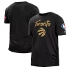 Men's New Era Black Toronto Raptors 2021/22 City Edition Brushed Jersey T-Shirt