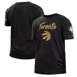 Men's New Era Black Toronto Raptors 2021/22 City Edition Brushed Jersey T-Shirt