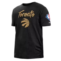 Men's New Era Black Toronto Raptors 2021/22 City Edition Brushed Jersey T-Shirt -New Era Shop 5422075 ALT2