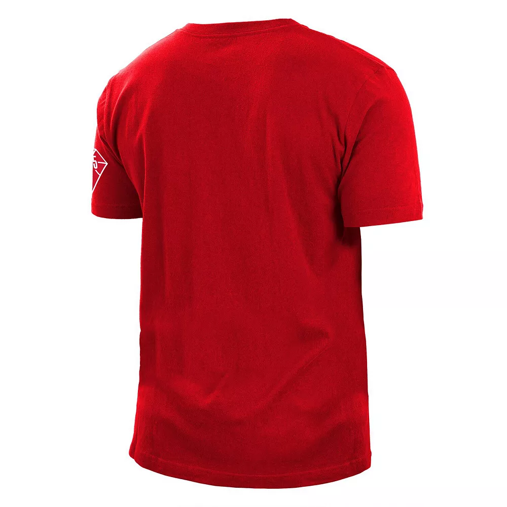 Men's New Era Red Washington Wizards 2021/22 City Edition Brushed Jersey T-Shirt 4 Men's New Era Red Washington Wizards 2021/22 City Edition Brushed Jersey T-Shirt - Image 4