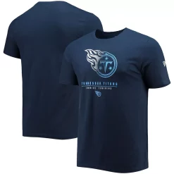 Men's New Era Navy Tennessee Titans Combine Authentic Go For It T-Shirt