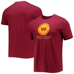 Men's New Era Burgundy Washington Football Team Combine Authentic Go For It T-Shirt