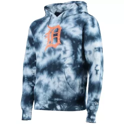 Men's New Era Navy Detroit Tigers Tie-Dye Pullover Hoodie 5 Men's New Era Navy Detroit Tigers Tie-Dye Pullover Hoodie -New Era Shop 5606395 ALT2