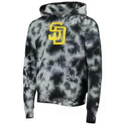 Men's New Era Black San Diego Padres Tie-Dye Pullover Hoodie 5 Men's New Era Black San Diego Padres Tie-Dye Pullover Hoodie -New Era Shop 5630153 ALT2