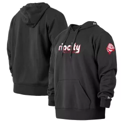 Men's New Era Black Portland Trail Blazers 2021/22 City Edition Big & Tall Pullover Hoodie