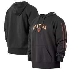 Men's New Era Black New York Knicks 2021/22 City Edition Big & Tall Pullover Hoodie