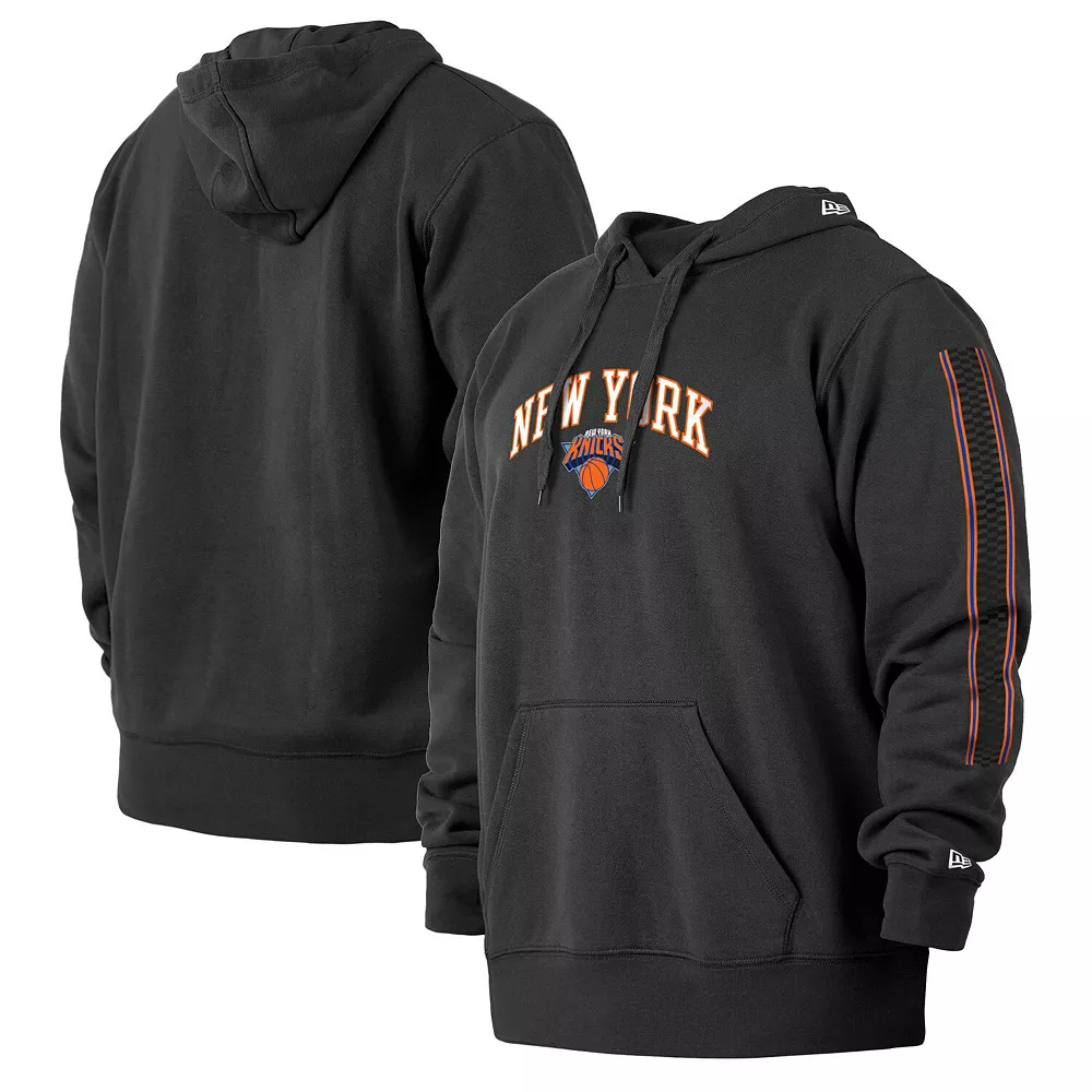 Men's New Era Black New York Knicks 2021/22 City Edition Big & Tall Pullover Hoodie 2 Men's New Era Black New York Knicks 2021/22 City Edition Big & Tall Pullover Hoodie - Image 2