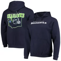 Men's New Era College Navy Seattle Seahawks Local Pack Pullover Hoodie