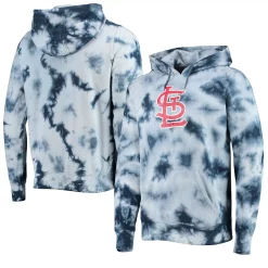 Men's New Era Navy St. Louis Cardinals Tie-Dye Pullover Hoodie