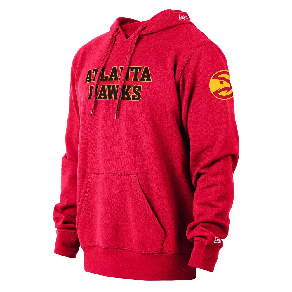 Men's New Era Red Atlanta Hawks 2021/22 City Edition Pullover Hoodie 3 Men's New Era Red Atlanta Hawks 2021/22 City Edition Pullover Hoodie - Image 3