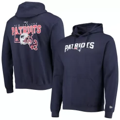 Men's New Era Navy New England Patriots Local Pack Pullover Hoodie