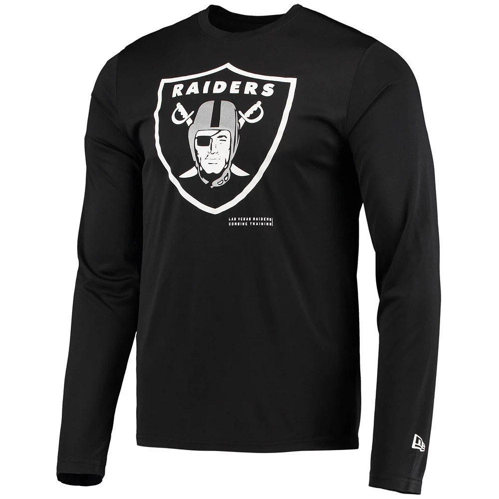 Men's New Era Black Las Vegas Raiders Combine Authentic Sections Long Sleeve T-Shirt 3 Men's New Era Black Las Vegas Raiders Combine Authentic Sections Long Sleeve T-Shirt - Image 3