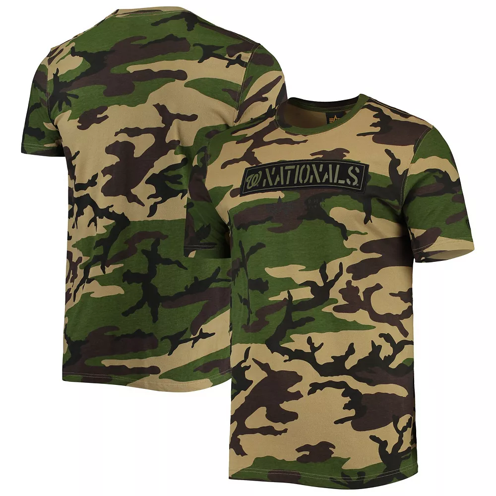 Men's New Era Camo Washington Nationals Club T-Shirt 2 Men's New Era Camo Washington Nationals Club T-Shirt - Image 2