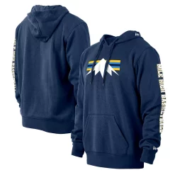 Men's New Era Navy Denver Nuggets 2021/22 City Edition Pullover Hoodie