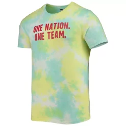Men's 5th & Ocean by New Era Light Blue/White US Soccer Tie-Dye T-Shirt -New Era Shop 5705033 ALT2