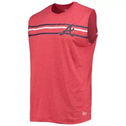 Men's New Era Red Atlanta Braves Muscle Tank Top -New Era Shop 5727437 ALT2