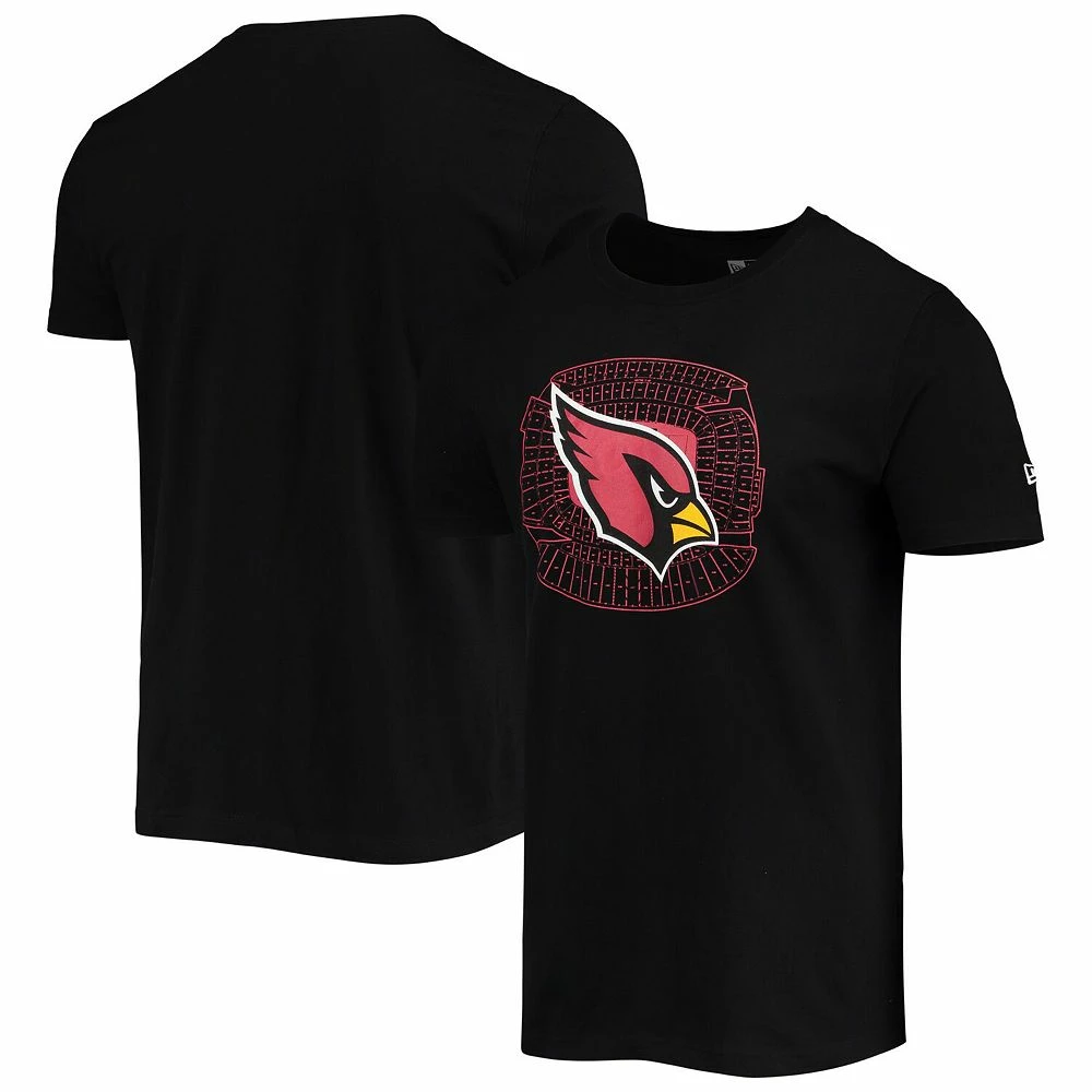 Men's New Era Black Arizona Cardinals Stadium T-Shirt 2 Men's New Era Black Arizona Cardinals Stadium T-Shirt - Image 2