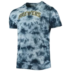 Men's New Era Navy Milwaukee Brewers Team Tie-Dye T-Shirt -New Era Shop 5730488 ALT2