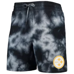 Men's New Era Black Pittsburgh Steelers Tie-Dye Shorts 5 Men's New Era Black Pittsburgh Steelers Tie-Dye Shorts -New Era Shop 5741563 ALT2