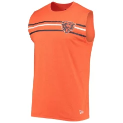 Men's New Era Orange Chicago Bears Brushed Sleeveless Tank Top -New Era Shop 5741674 ALT2