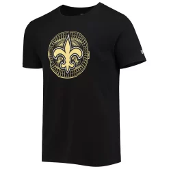 Men's New Era Black New Orleans Saints Stadium T-Shirt -New Era Shop 5741682 ALT2
