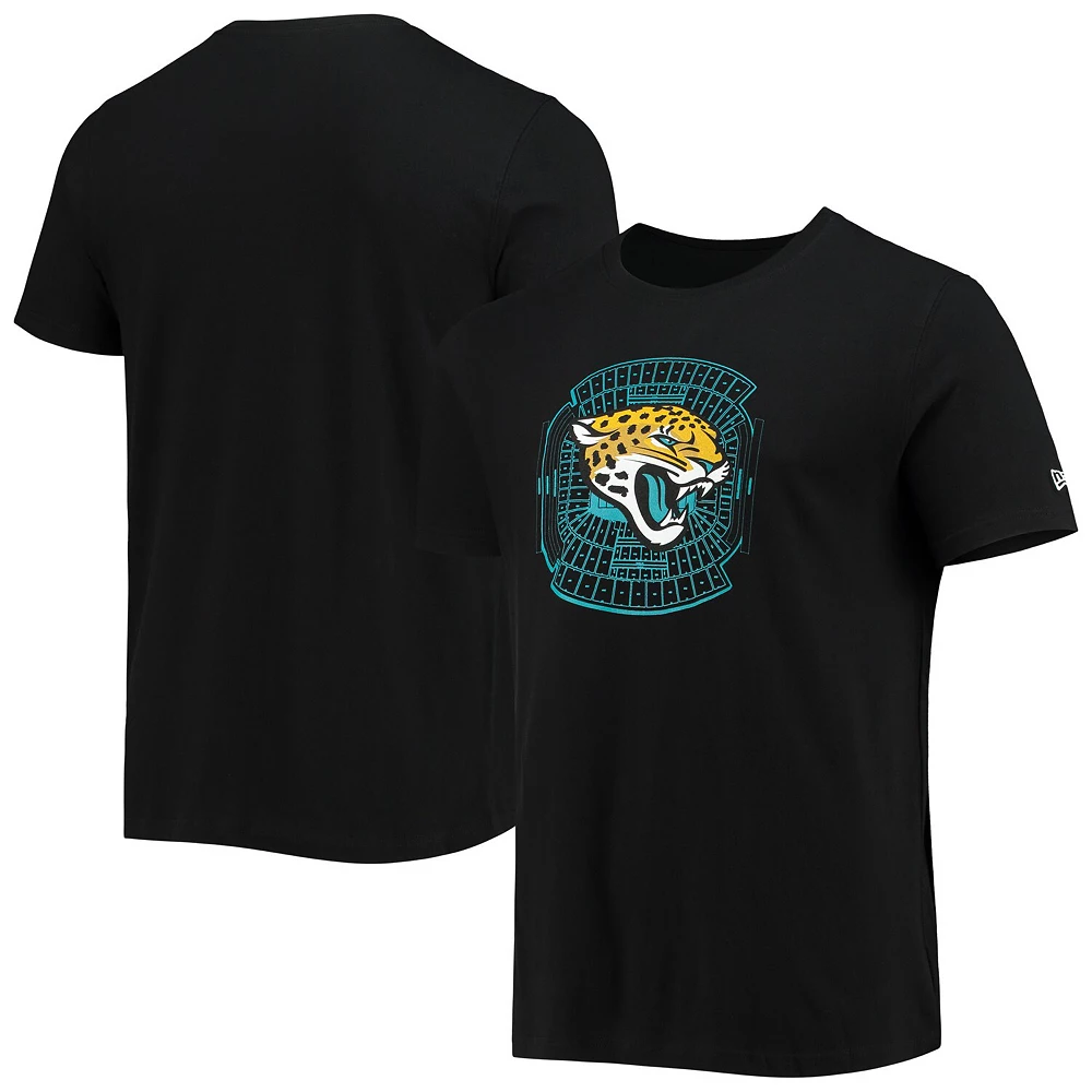 Men's New Era Black Jacksonville Jaguars Stadium T-Shirt 1 Men's New Era Black Jacksonville Jaguars Stadium T-Shirt