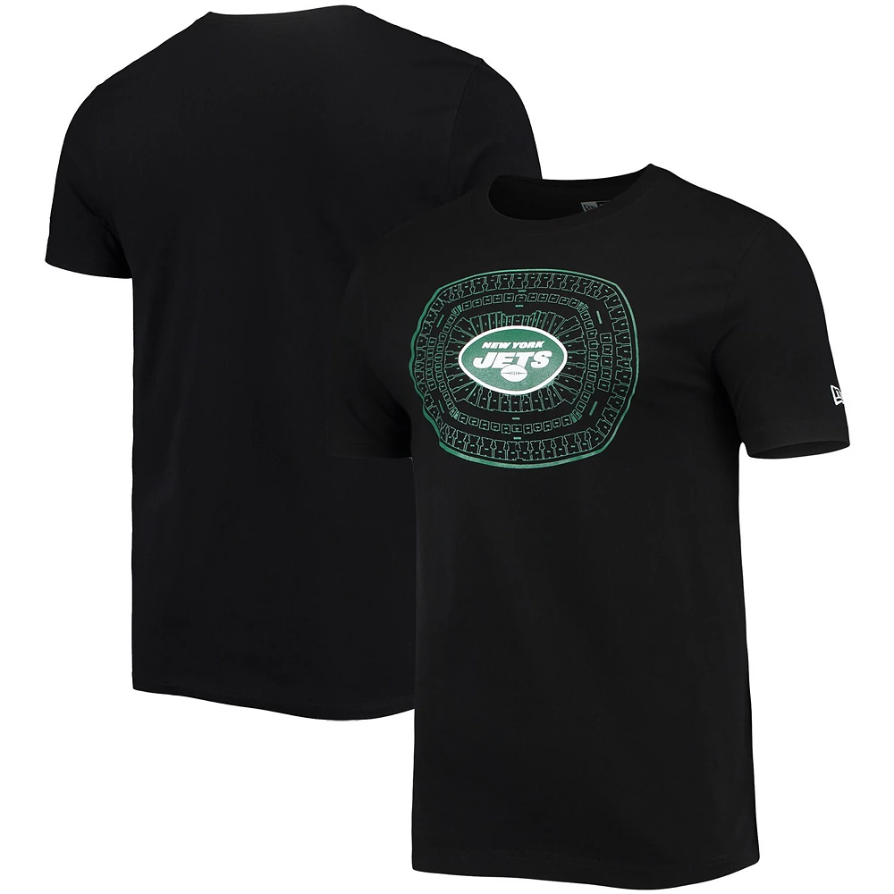 Men's New Era Black New York Jets Stadium T-Shirt 1 Men's New Era Black New York Jets Stadium T-Shirt