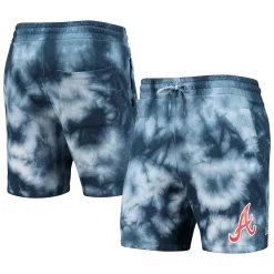 Men's New Era Navy Atlanta Braves Team Dye Shorts