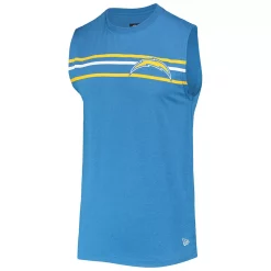 Men's New Era Powder Blue Los Angeles Chargers Brushed Sleeveless Tank Top 5 Men's New Era Powder Blue Los Angeles Chargers Brushed Sleeveless Tank Top -New Era Shop 5751143 ALT2