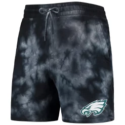 Men's New Era Black Philadelphia Eagles Tie-Dye Shorts -New Era Shop 5752182 ALT2