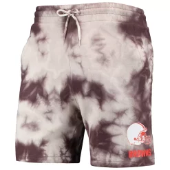 Men's New Era Brown Cleveland Browns Tie-Dye Shorts -New Era Shop 5752777 ALT2
