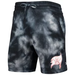Men's New Era Black Tampa Bay Buccaneers Tie-Dye Shorts -New Era Shop 5752783 ALT2