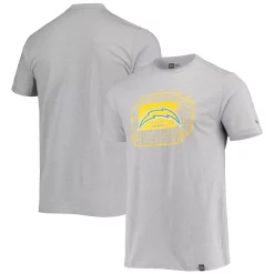 Men's New Era Gray Los Angeles Chargers Stadium T-Shirt