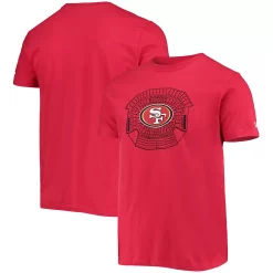 Men's New Era Scarlet San Francisco 49ers Stadium T-Shirt