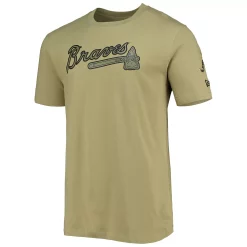 Men's New Era Olive Atlanta Braves Brushed Armed Forces T-Shirt -New Era Shop 5821039 ALT2