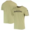 Men's New Era Olive Texas Rangers Brushed Armed Forces T-Shirt