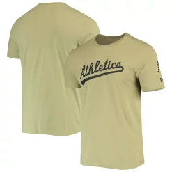 Men's New Era Olive Oakland Athletics Brushed Armed Forces T-Shirt