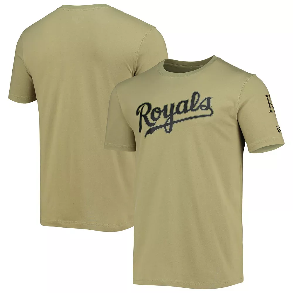 Men's New Era Olive Kansas City Royals Brushed Armed Forces T-Shirt 2 Men's New Era Olive Kansas City Royals Brushed Armed Forces T-Shirt - Image 2