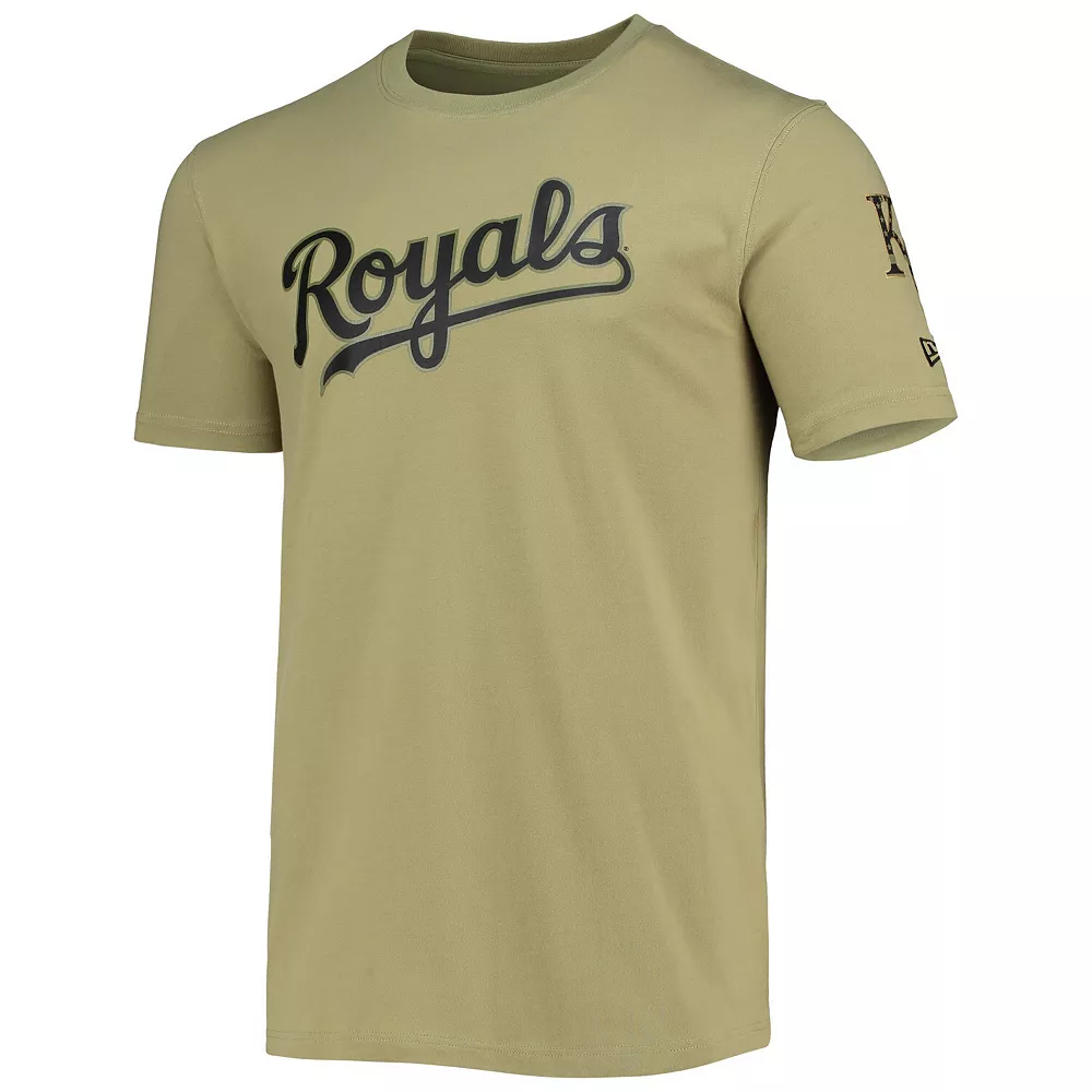 Men's New Era Olive Kansas City Royals Brushed Armed Forces T-Shirt 3 Men's New Era Olive Kansas City Royals Brushed Armed Forces T-Shirt - Image 3
