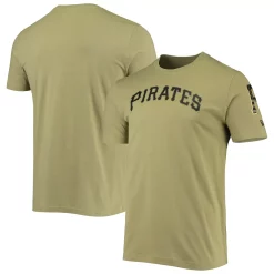 Men's New Era Olive Pittsburgh Pirates Brushed Armed Forces T-Shirt