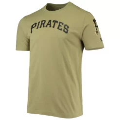 Men's New Era Olive Pittsburgh Pirates Brushed Armed Forces T-Shirt -New Era Shop 5824839 ALT2