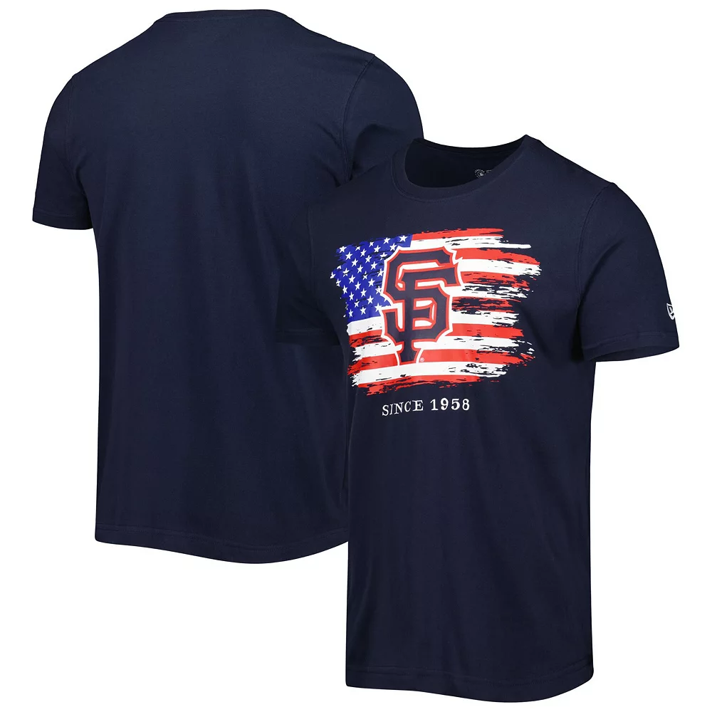 Men's New Era Navy San Francisco Giants 4th of July Jersey T-Shirt 2 Men's New Era Navy San Francisco Giants 4th of July Jersey T-Shirt - Image 2
