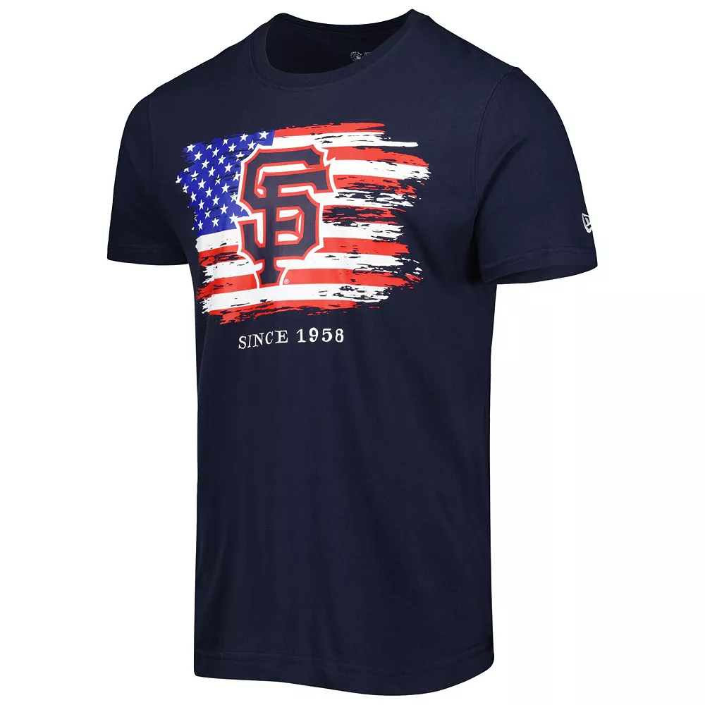 Men's New Era Navy San Francisco Giants 4th of July Jersey T-Shirt 3 Men's New Era Navy San Francisco Giants 4th of July Jersey T-Shirt - Image 3
